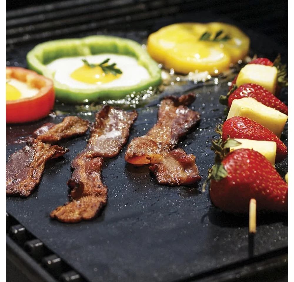 Zaewry Grillplatte BBQ Grillmatte 2er Pack Antihaft Backmatten - Bild 5
