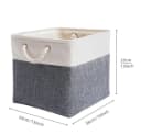 Zaewry Aufbewahrungsbox Beige-Blau 33x33x33 cm Korb Bild 3