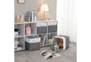 Zaewry Aufbewahrungsbox Beige-Blau 33x33x33 cm Korb Bild 5