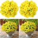 Zaewry Kunstblumenstrauß Gelb 2er-Pack Seidenblumen für Balkon Bild 3