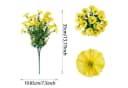 Zaewry Kunstblumenstrauß Gelb 2er-Pack Seidenblumen für Balkon Bild 4