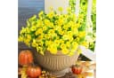Zaewry Kunstblumenstrauß Gelb 2er-Pack Seidenblumen für Balkon Bild 5