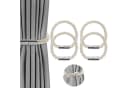 Agger Magnetische Raffhalter 4-tlg. Silber Bild 2