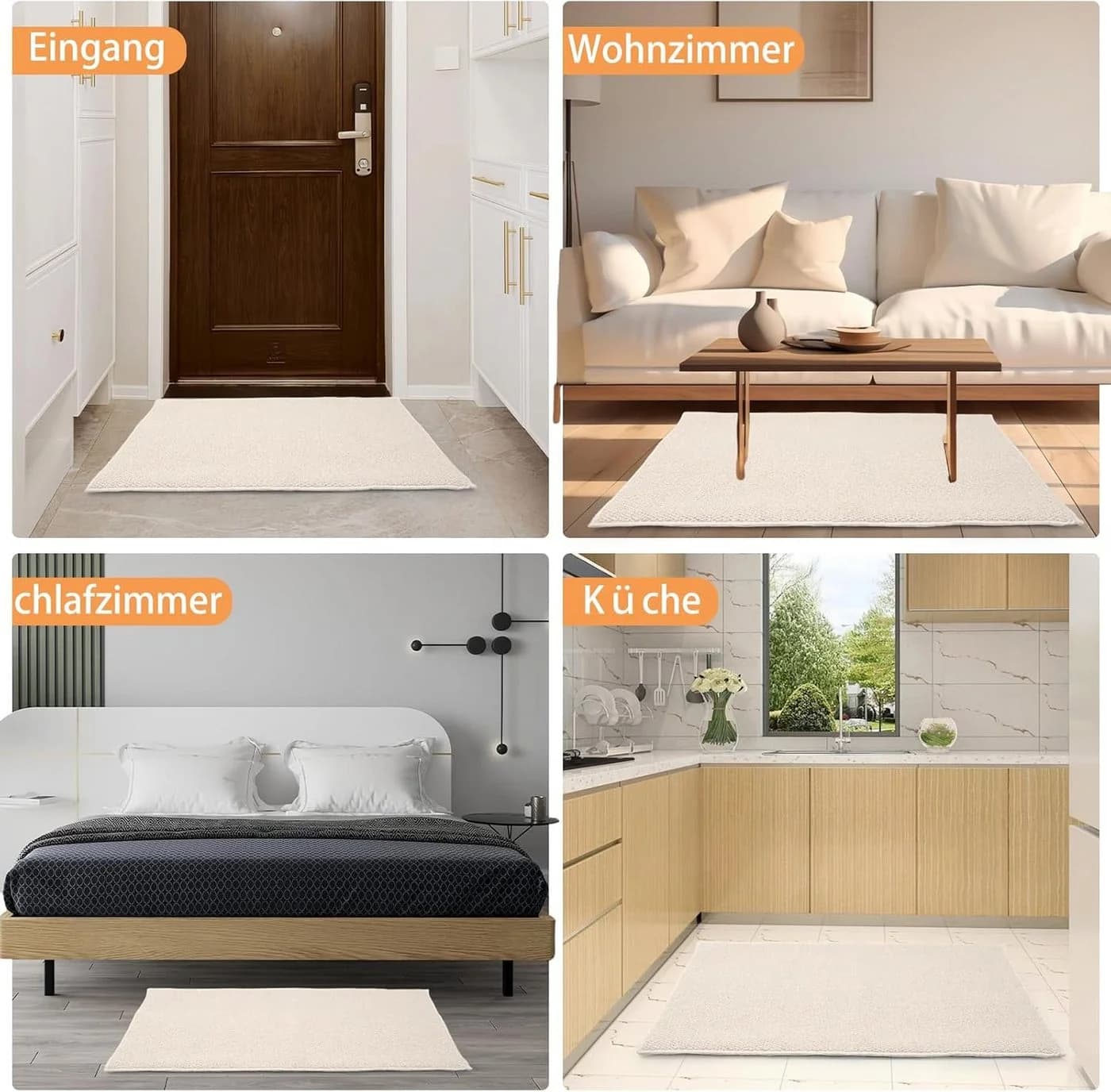 Agger Fußmatte Beige Rutschfest Wasserdicht - Bild 4