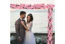 Diwzbyn Künstliche Kirschblütengirlande Rosa 180cm Seidenblumen Deko Bild 1