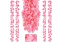 Diwzbyn Künstliche Kirschblütengirlande Rosa 180cm Seidenblumen Deko Bild 2