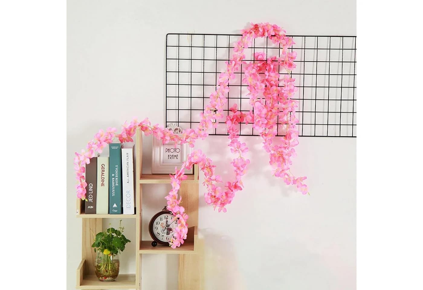 Diwzbyn Künstliche Kirschblütengirlande Rosa 180cm Seidenblumen Deko