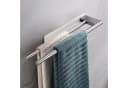 Diwzbyn Handtuchhalter Edelstahl Selbstklebend Doppelstange Silber Bild 1
