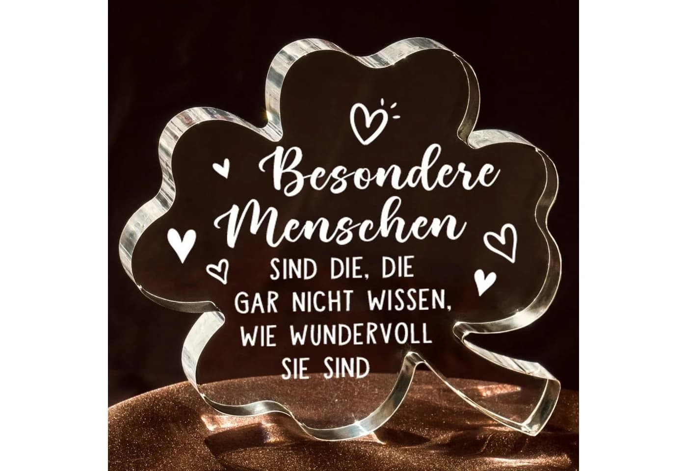 Sorvyzxn Dekoobjekt Acryl Transparent Inspirierende Botschaft - Bild 2