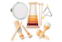 Lzbargon 6-in-1 Musikinstrumenten-Set Montessori Holzspielzeug für Kleinkinder Bild 2
