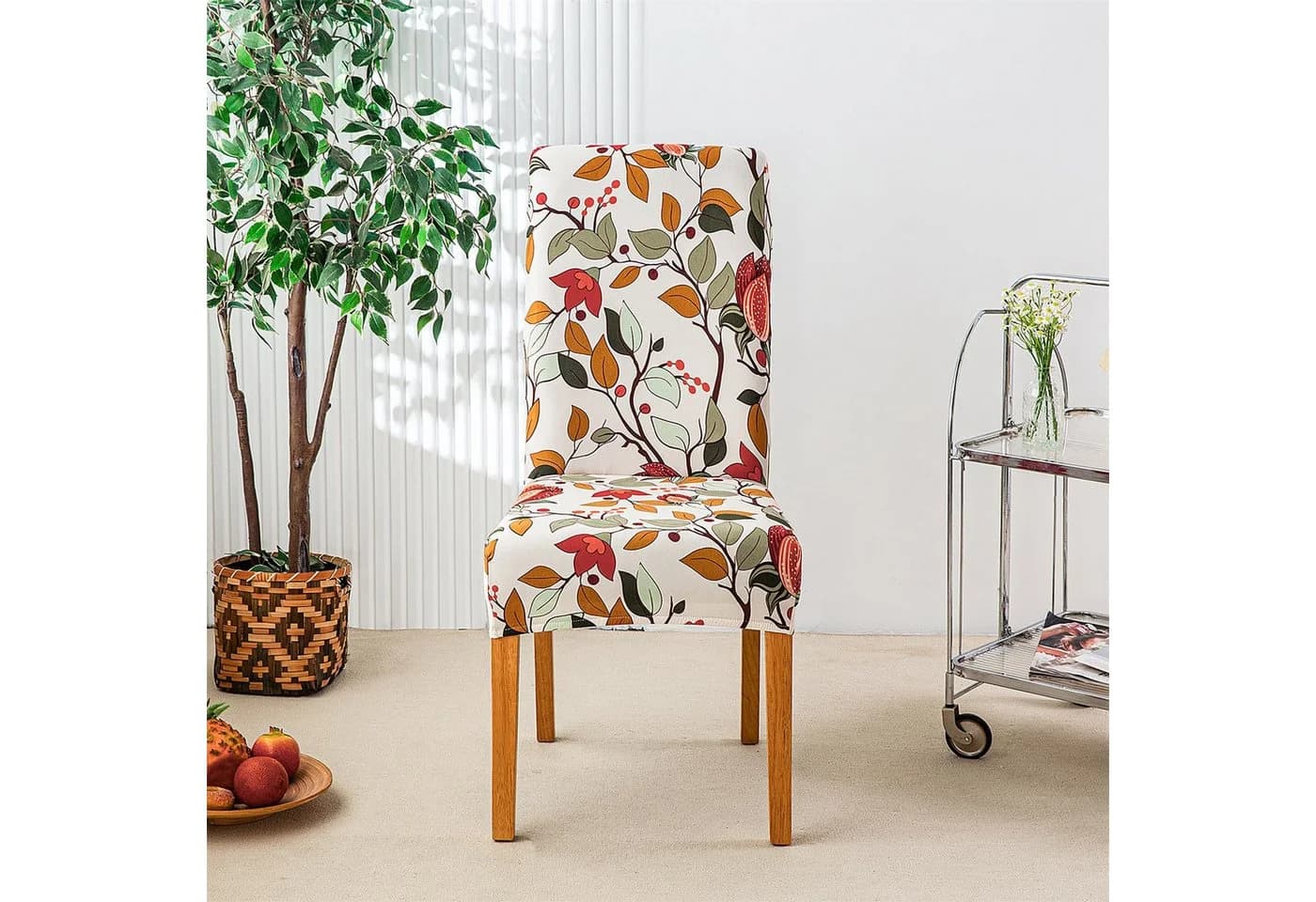 Agger Stuhlhusse Stretch Abnehmbar Knospenmuster - Bild 3