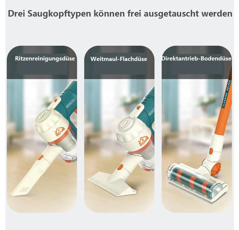 Lzbargon Kinder-Staubsauger 3-in-1 mit Saugfunktion, Licht & Sound - Bild 5