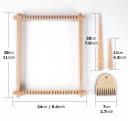 Lzbargon Webrahmen Kinder Set Holz mit bunten Wollknäuel Bild 3