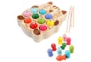 Lzbargon Montessori Lernspielzeug 2 in 1 Holz Magnetspiel Angelspiel Bunt Bild 2