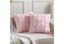 CLTYQ Kissenbezug Rosa mit Schleife 45x45 cm Bild 1