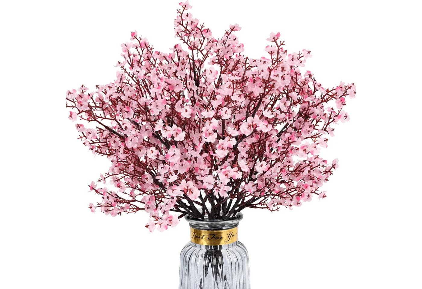 Agger Kunstblumenstrauß 3-tlg. Kirschblüten & Schleierkraut Rosa/Weiß - Bild 2