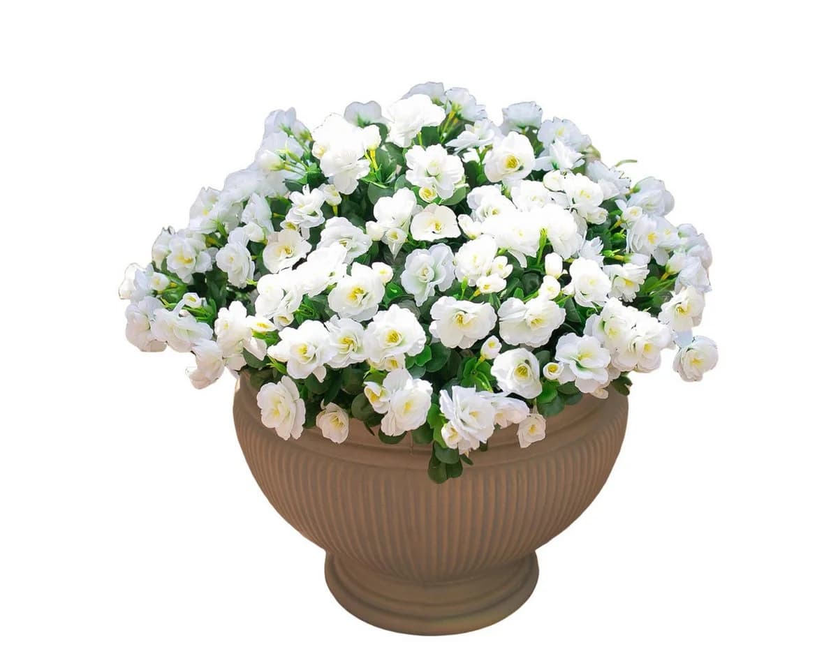 Diwzbyn Kunstblumenstrauß 4er Set Azaleen & Kamelien Bunt - Bild 2