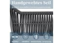 i@home Gartenlounge-Set 6-Sitzer Ecksofa Verzinktes Eisen Glastischplatte Bild 4