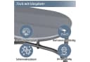 i@home Gartenlounge-Set 6-Sitzer Ecksofa Verzinktes Eisen Glastischplatte Bild 5