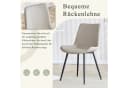 i@home Esszimmerstuhl 4er Set Grau Modernes Design Bild 1