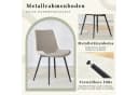 i@home Esszimmerstuhl 4er Set Grau Modernes Design Bild 4