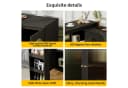 i@home Bartisch 360° drehbar Schwarz mit Stauraum Bild 3