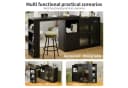 i@home Bartisch 360° drehbar Schwarz mit Stauraum Bild 4