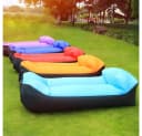 SIKAINI Luftsofa Schwarz-Rot Aufblasbar für Camping & Garten Bild 1