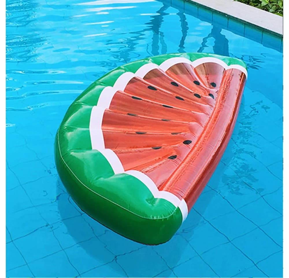SIKAINI Luftmatratze Schwimminsel Wassermelone Pool & Strand
