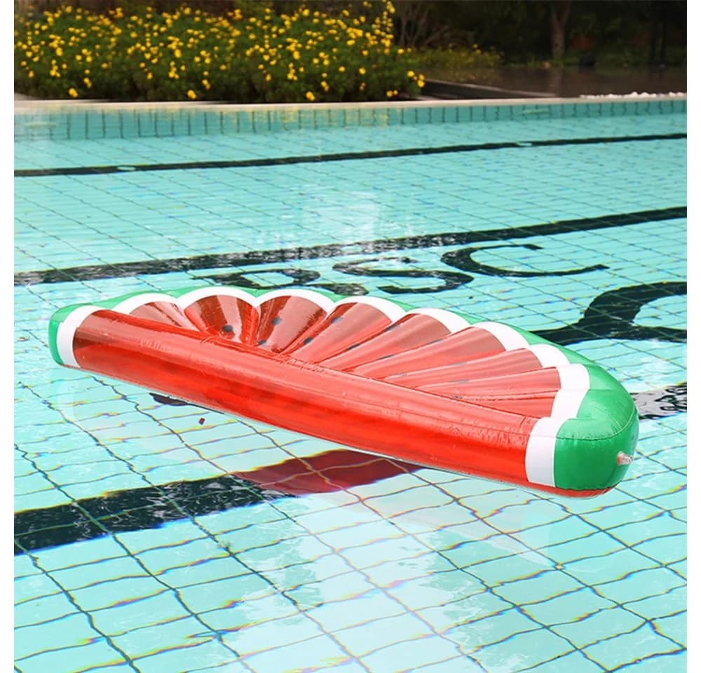SIKAINI Luftmatratze Schwimminsel Wassermelone Pool & Strand - Bild 3