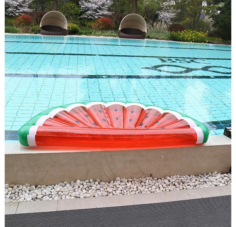 SIKAINI Luftmatratze Schwimminsel Wassermelone Pool & Strand - Bild 4