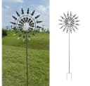 SIKAINI Garten Windspiel aus Eisen Bunt Wetterfest Windbetrieben Bild 1