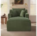 SIKAINI Sofa Modernes Chaiselongue Cord Grün Bild 1