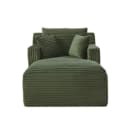 SIKAINI Sofa Modernes Chaiselongue Cord Grün Bild 2