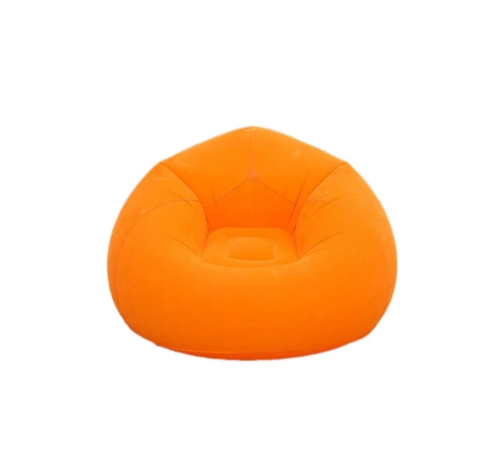 SIKAINI Luftsofa Aufblasbar Beflockt Orange - Bild 2