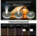 PRIISF LED Lichterkette Camping 10m Aufrollbar USB Wiederaufladbar Bild 5