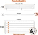 PRIISF Wandwäschetrockner Klappbar Edelstahl Weiß Bild 1