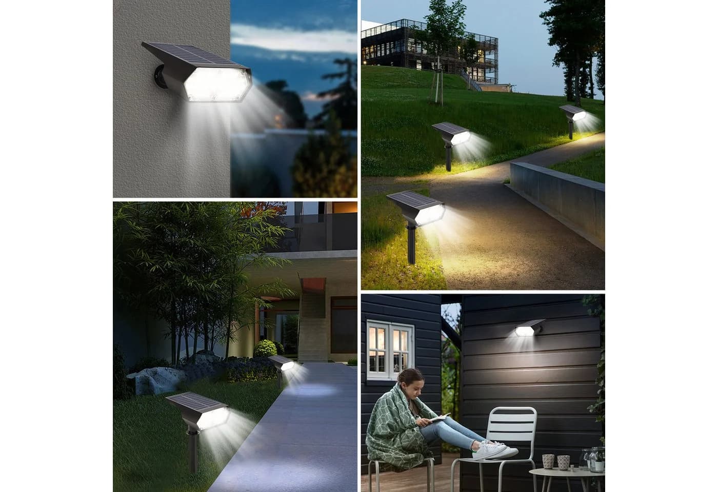 QUBEBU LED Solarstrahler mit dualer Farbtemperatur und IP65 - Bild 4