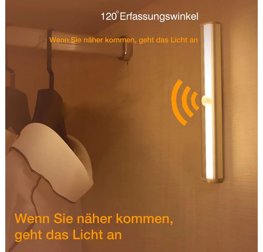 QUBEBU LED Schrankleuchte mit Bewegungssensor Weiß - Bild 5