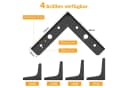 QUBEBU Möbelfuß 8X Möbelfüße Schrankfuß Füße Sockelfüße Sofafuß Möbelbeine Schwarz Bild 1
