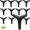QUBEBU Möbelfuß 8X Möbelfüße Schrankfuß Füße Sockelfüße Sofafuß Möbelbeine Schwarz Bild 2