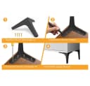 QUBEBU Möbelfuß 8X Möbelfüße Schrankfuß Füße Sockelfüße Sofafuß Möbelbeine Schwarz Bild 5