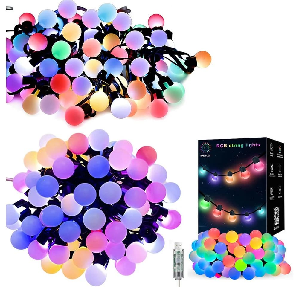 PRIISF LED-Lichterkette RGB Bunt mit App & Fernbedienung - Bild 2