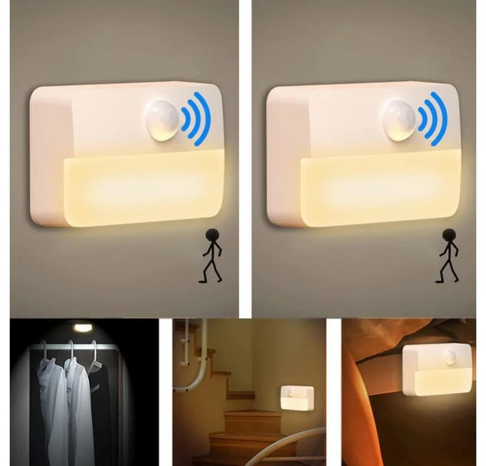 QUBEBU LED Nachtlicht mit Bewegungsmelder Warmweiß Kaltweiß - Bild 2