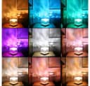 QUBEBU LED Nachtlicht Wasserwellen Lampe mit 16 Farben und Fernbedienung Bild 3