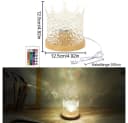 QUBEBU LED Nachtlicht Wasserwellen Lampe RGB 16 Farben mit Fernbedienung Bild 1