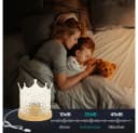 QUBEBU LED Nachtlicht Wasserwellen Lampe RGB 16 Farben mit Fernbedienung Bild 5