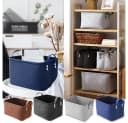 QUBEBU Aufbewahrungsbox Filz Blau/Braun/Hellgrau/Dunkelgrau Bild 5