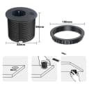 PRIISF Unterputz-Steckdose 3-Port USB Schwarz Bild 1