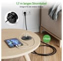 PRIISF Unterputz-Steckdose 3-Port USB Schwarz Bild 3